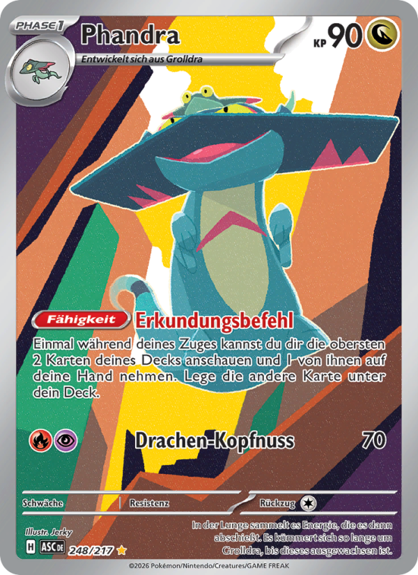 Phandra 248 — Erhabene Helden (German Pokémon TCG card)