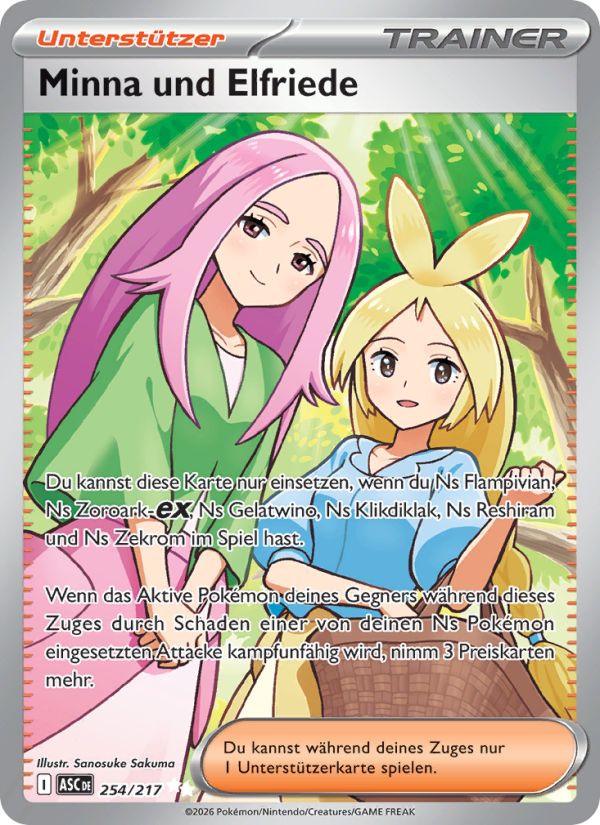 Minna und Elfriede 254 — Erhabene Helden (German Pokémon TCG card)