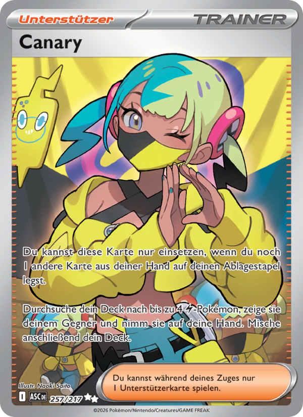 Canary 257 — Erhabene Helden (German Pokémon TCG card)