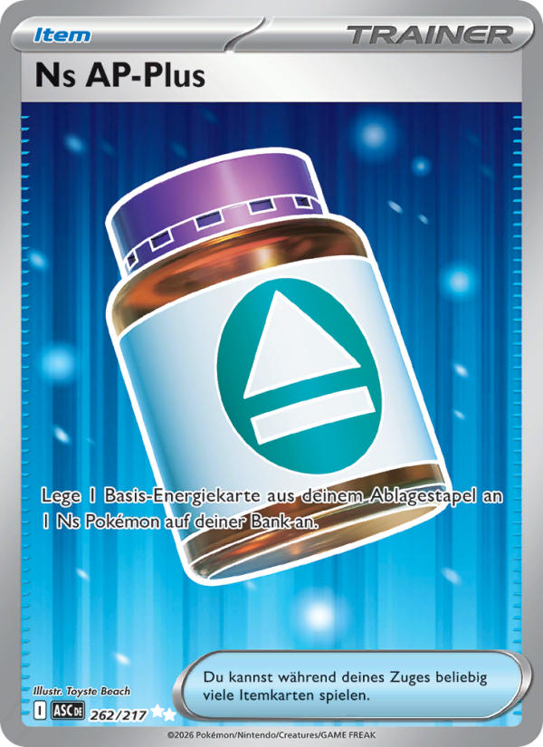 Ns AP-Plus 262 — Erhabene Helden (German Pokémon TCG card)
