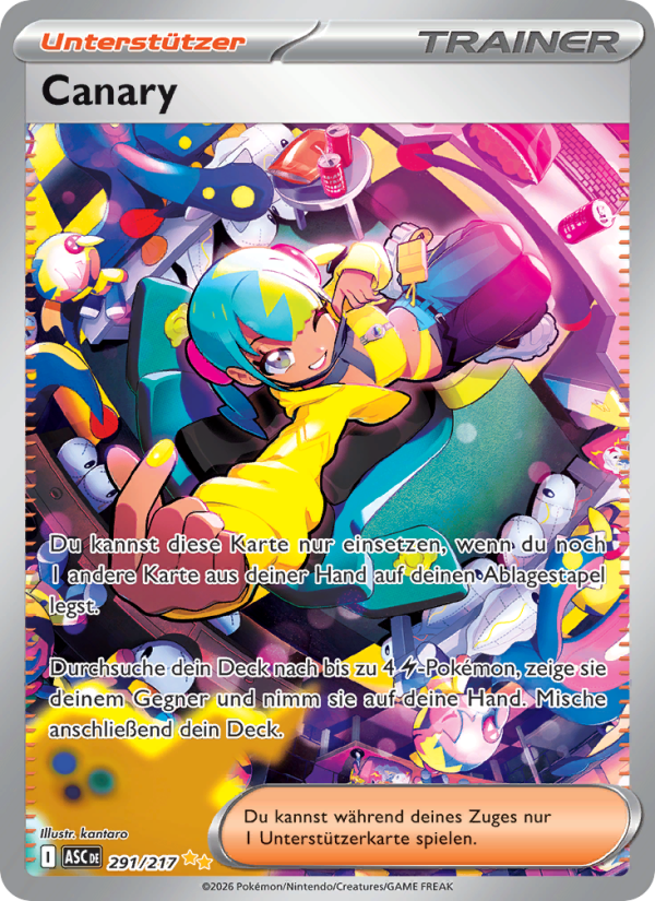 Canary 291 — Erhabene Helden (German Pokémon TCG card)