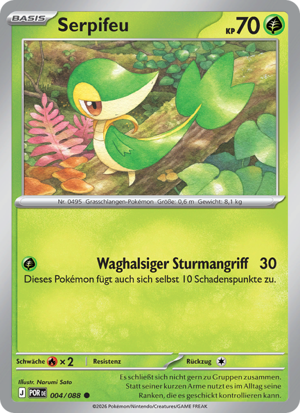 Serpifeu 004 — Optimale Ordnung (German Pokémon TCG card)