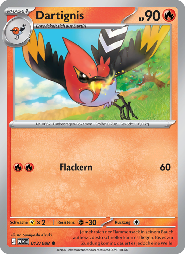 Dartignis 013 — Optimale Ordnung (German Pokémon TCG card)