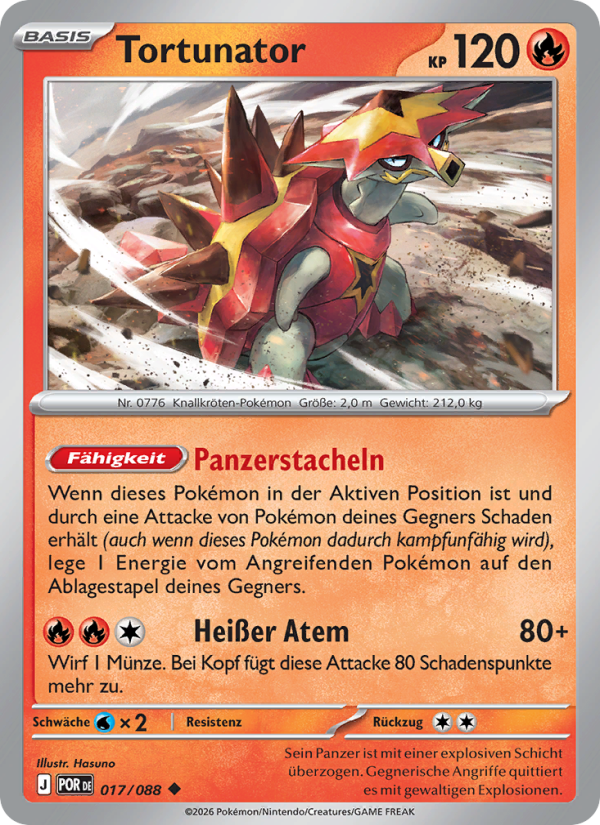 Tortunator 017 — Optimale Ordnung (German Pokémon TCG card)