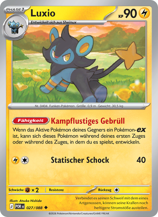 Luxio 027 — Optimale Ordnung (German Pokémon TCG card)