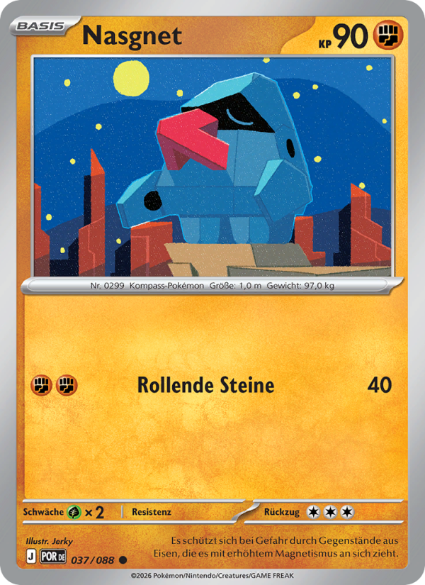 Nasgnet 037 — Optimale Ordnung (German Pokémon TCG card)