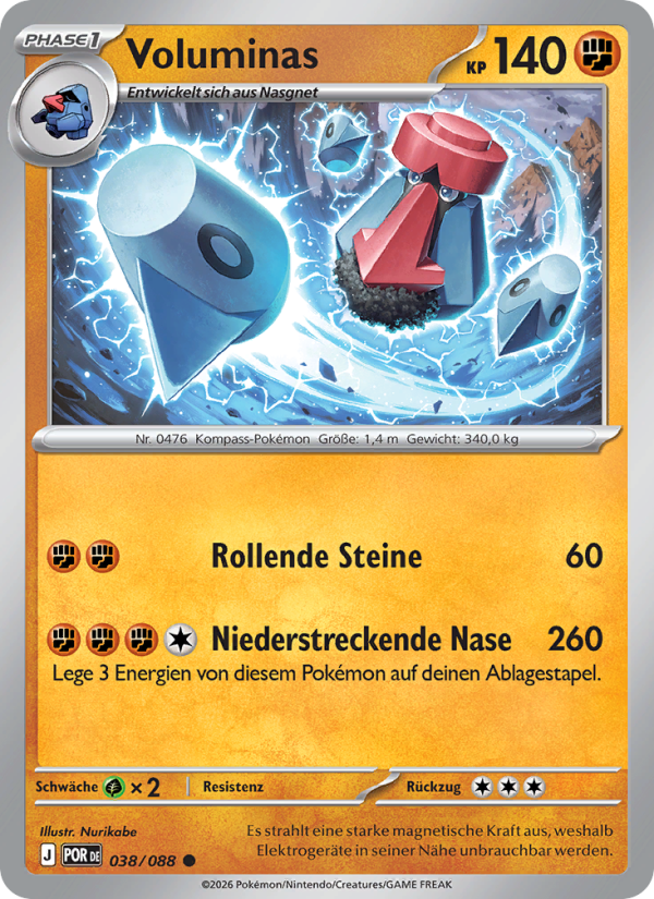 Voluminas 038 — Optimale Ordnung (German Pokémon TCG card)