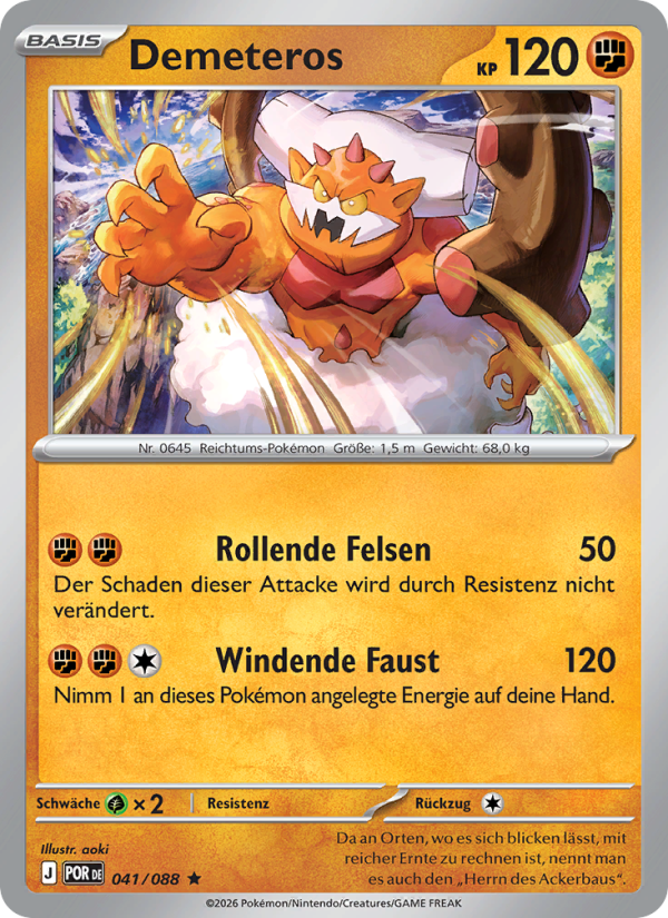 Demeteros 041 — Optimale Ordnung (German Pokémon TCG card)