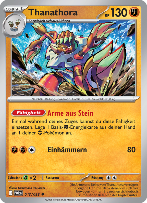 Thanathora 043 — Optimale Ordnung (German Pokémon TCG card)