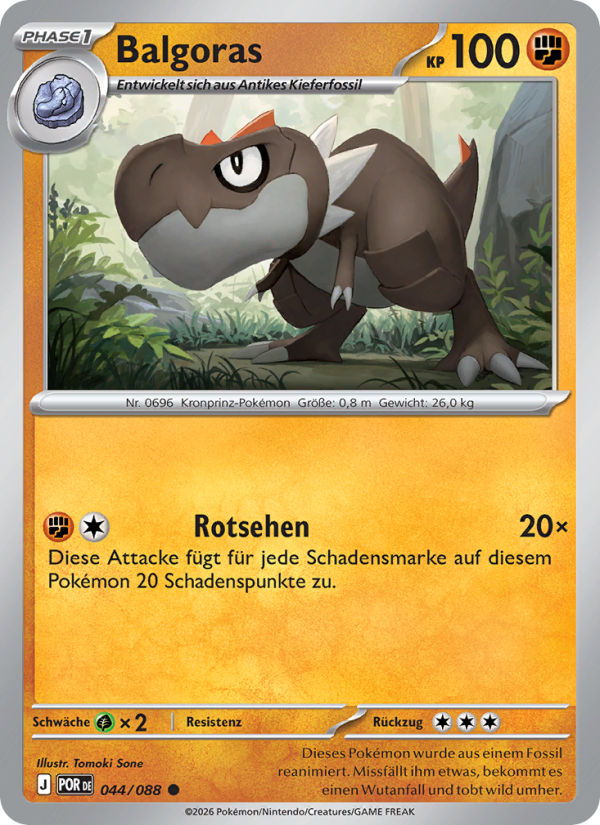 Balgoras 044 — Optimale Ordnung (German Pokémon TCG card)