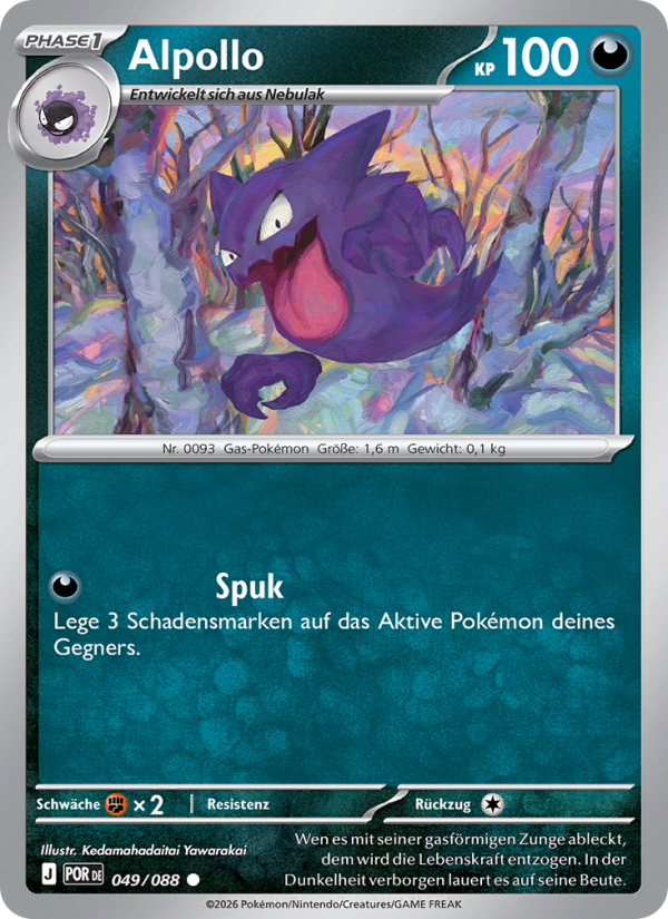 Alpollo 049 — Optimale Ordnung (German Pokémon TCG card)