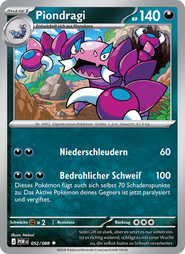 Piondragi 052 — Optimale Ordnung (German Pokémon TCG card)