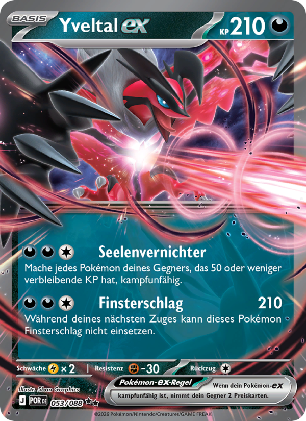 Yveltal-ex 053 — Optimale Ordnung (German Pokémon TCG card)