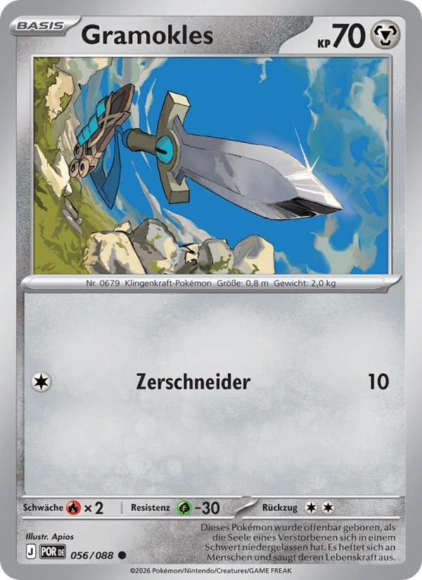 Gramokles 056 — Optimale Ordnung (German Pokémon TCG card)