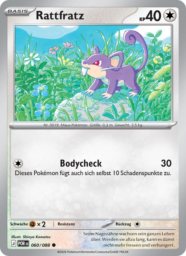 Rattfratz 060 — Optimale Ordnung (German Pokémon TCG card)