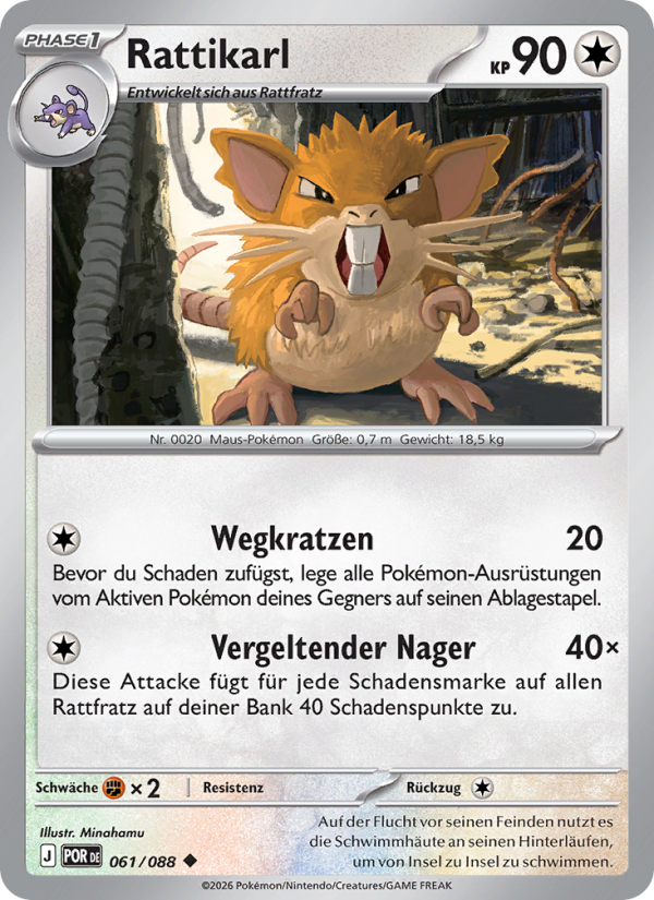 Rattikarl 061 — Optimale Ordnung (German Pokémon TCG card)