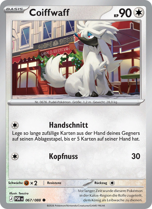 Coiffwaff 067 — Optimale Ordnung (German Pokémon TCG card)