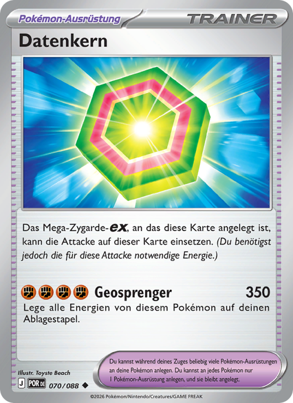 Datenkern 070 — Optimale Ordnung (German Pokémon TCG card)
