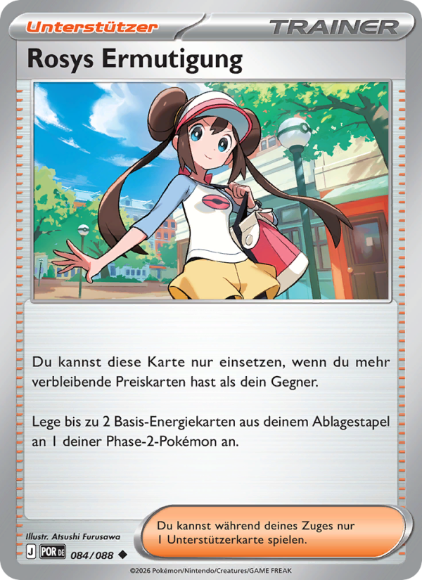 Rosys Ermutigung 084 — Optimale Ordnung (German Pokémon TCG card)