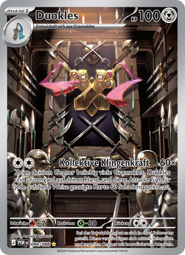 Duokles 098 — Optimale Ordnung (German Pokémon TCG card)