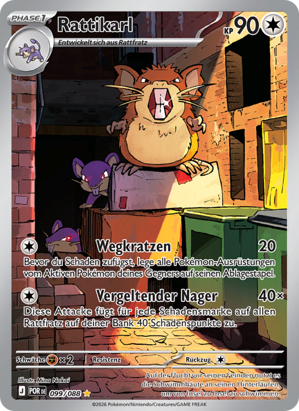 Rattikarl 099 — Optimale Ordnung (German Pokémon TCG card)