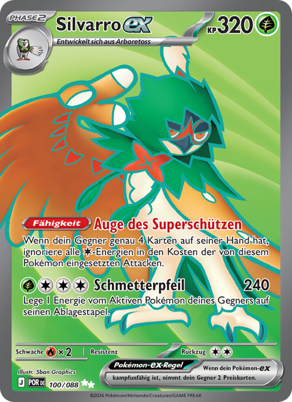 Silvarro-ex 100 — Optimale Ordnung (German Pokémon TCG card)