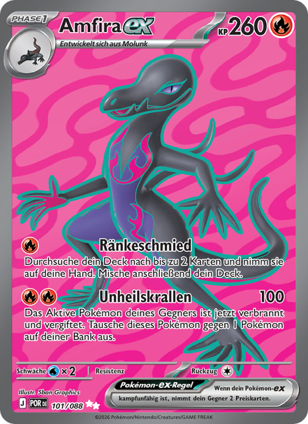 Amfira-ex 101 — Optimale Ordnung (German Pokémon TCG card)