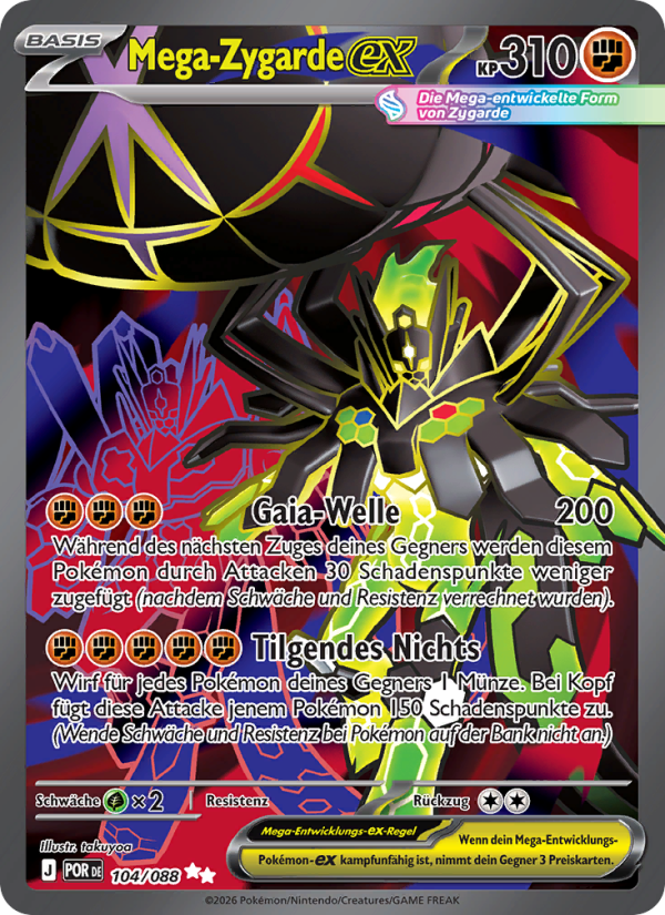 Mega-Zygarde-ex 104 — Optimale Ordnung (German Pokémon TCG card)