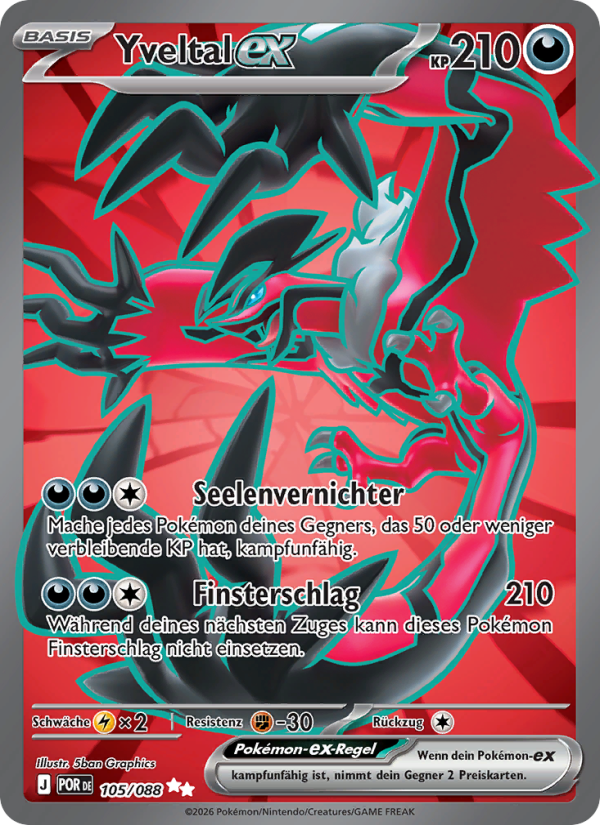 Yveltal-ex 105 — Optimale Ordnung (German Pokémon TCG card)