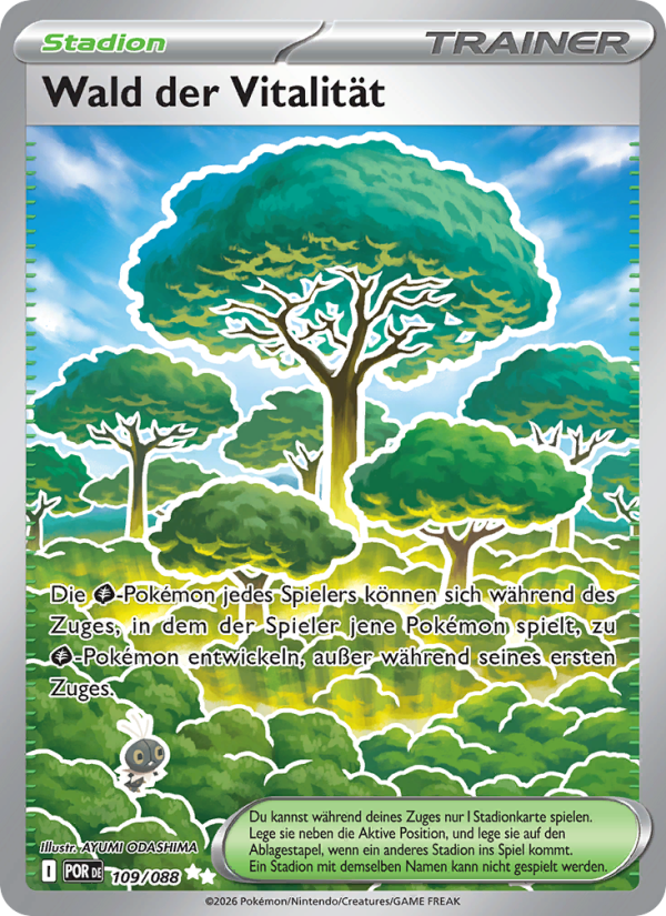 Wald der Vitalität 109 — Optimale Ordnung (German Pokémon TCG card)