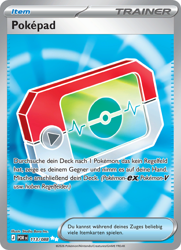 Poképad 113 — Optimale Ordnung (German Pokémon TCG card)