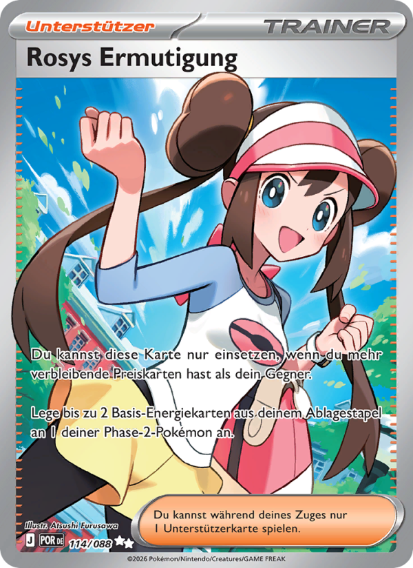 Rosys Ermutigung 114 — Optimale Ordnung (German Pokémon TCG card)