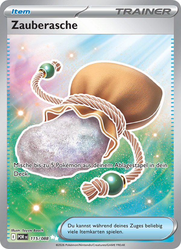 Zauberasche 115 — Optimale Ordnung (German Pokémon TCG card)