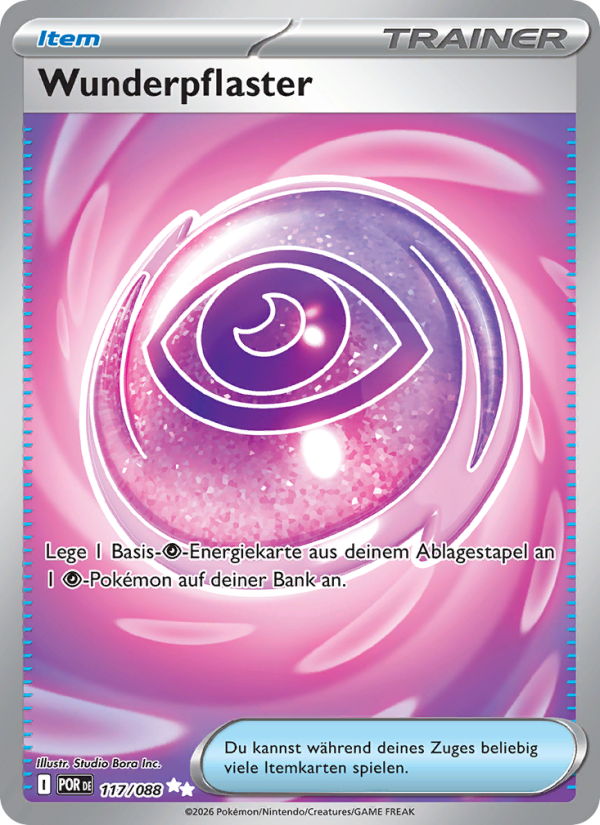 Wunderpflaster 117 — Optimale Ordnung (German Pokémon TCG card)