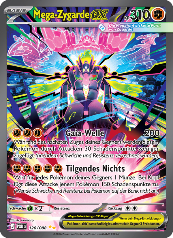 Mega-Zygarde-ex 120 — Optimale Ordnung (German Pokémon TCG card)