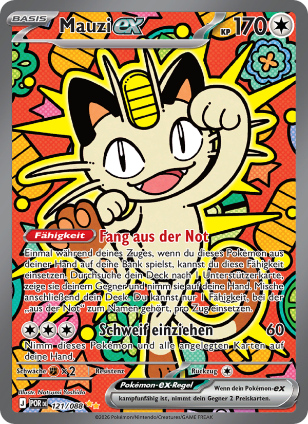 Mauzi-ex 121 — Optimale Ordnung (German Pokémon TCG card)