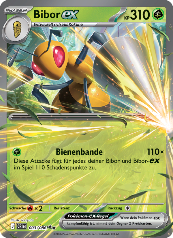 Bibor-ex 003 — Wachsendes Chaos (German Pokémon TCG card)