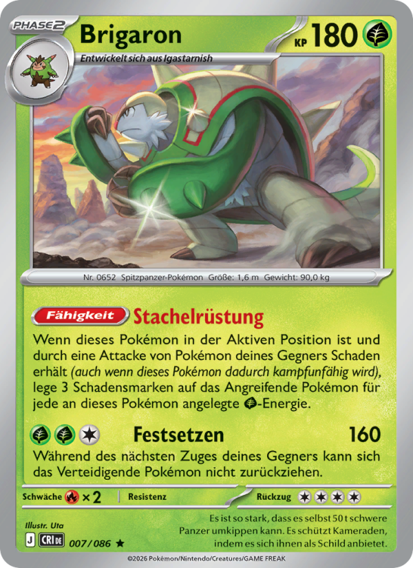 Brigaron 007 — Wachsendes Chaos (German Pokémon TCG card)