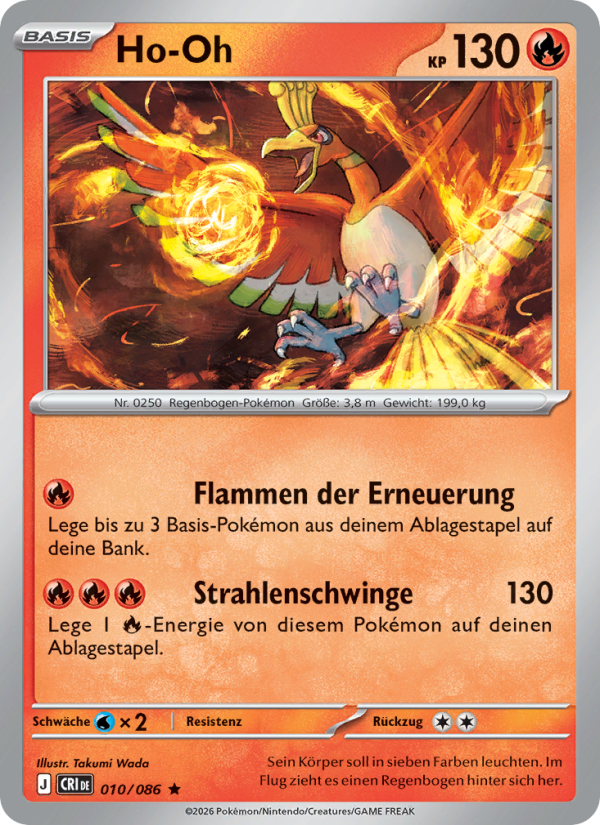 Ho-Oh 010 — Wachsendes Chaos (German Pokémon TCG card)