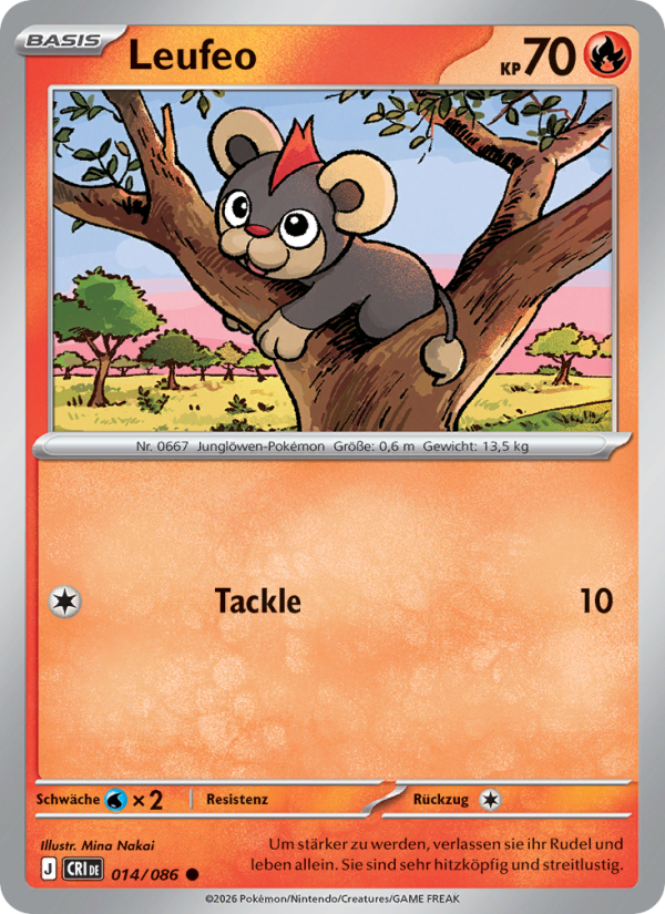 Leufeo 014 — Wachsendes Chaos (German Pokémon TCG card)