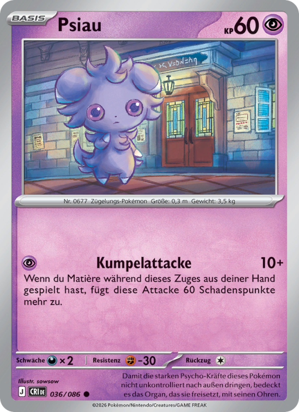 Psiau 036 — Wachsendes Chaos (German Pokémon TCG card)