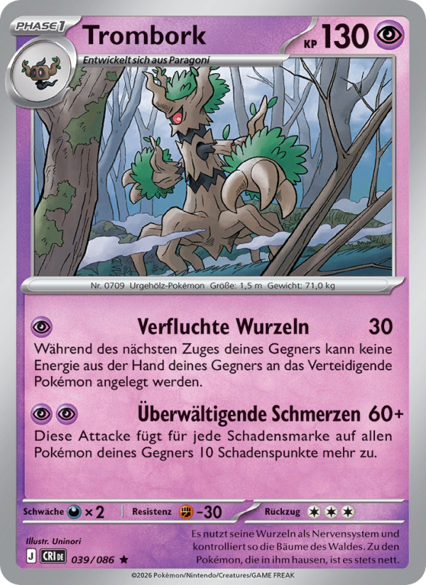 Trombork 039 — Wachsendes Chaos (German Pokémon TCG card)