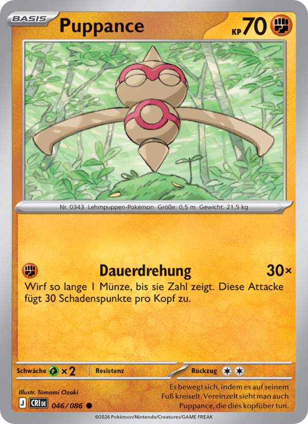 Puppance 046 — Wachsendes Chaos (German Pokémon TCG card)