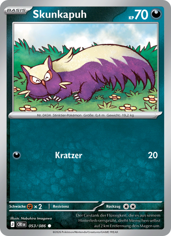 Skunkapuh 053 — Wachsendes Chaos (German Pokémon TCG card)