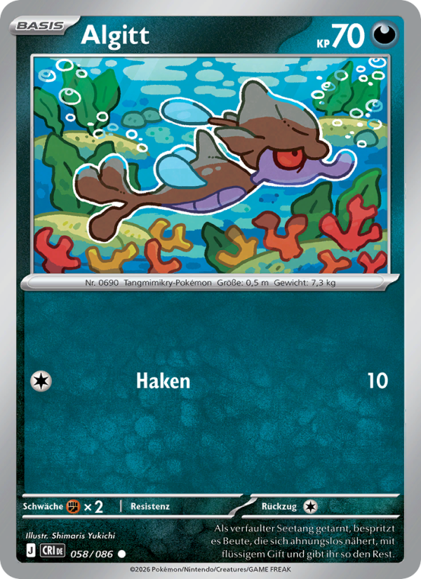 Algitt 058 — Wachsendes Chaos (German Pokémon TCG card)