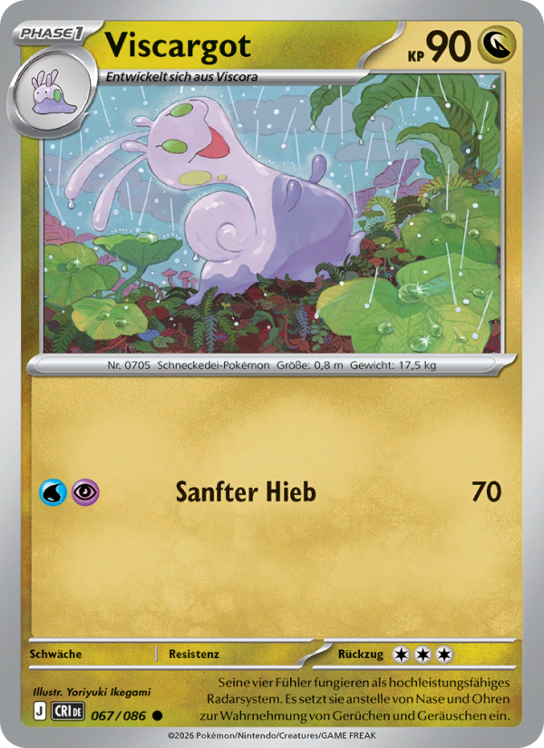 Viscargot 067 — Wachsendes Chaos (German Pokémon TCG card)