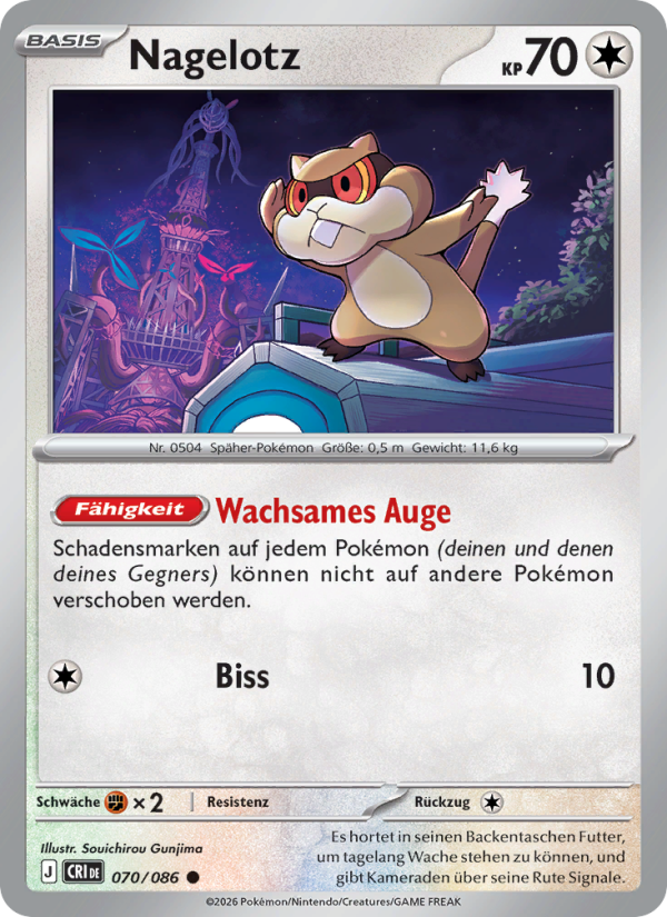 Nagelotz 070 — Wachsendes Chaos (German Pokémon TCG card)