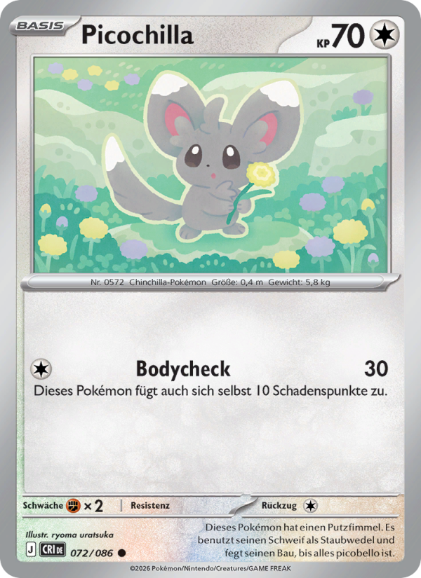 Picochilla 072 — Wachsendes Chaos (German Pokémon TCG card)