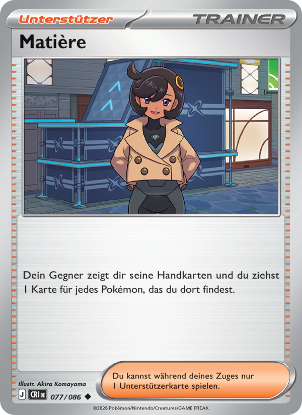 Matière 077 — Wachsendes Chaos (German Pokémon TCG card)