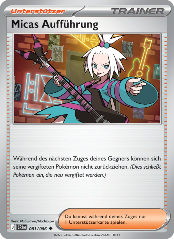 Micas Aufführung 081 — Wachsendes Chaos (German Pokémon TCG card)